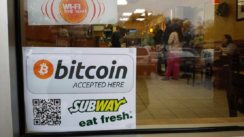 Một cửa hàng chấp nhận thanh toán bằng Bitcoin